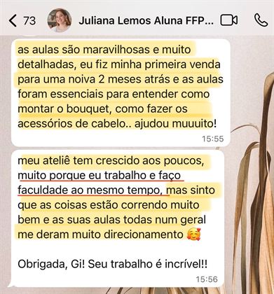 Feedback de aluna