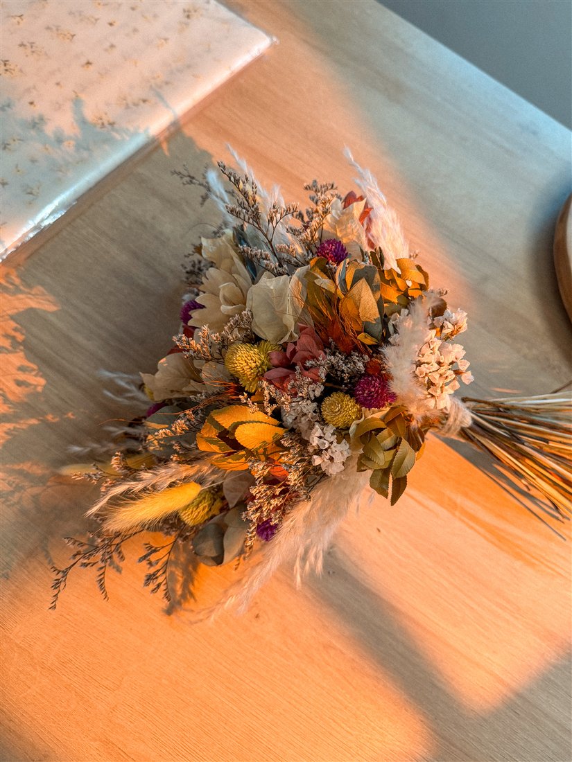 Composição floral de aluna